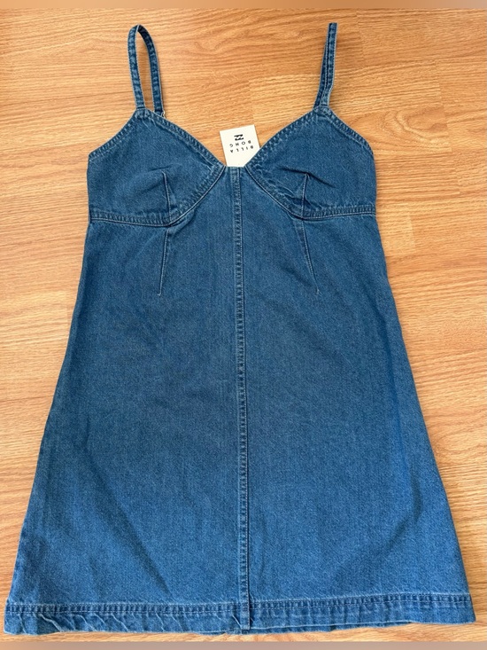 Billabong Dresses & Skirts - Billabong Blue Denim Zipper Dress Women’s S - NWT